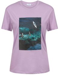 Storm Label - Amalfi Lavender Printed T-shirt - Lyst