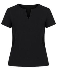 Conquista - Short Sleeve V Neck Top - Lyst