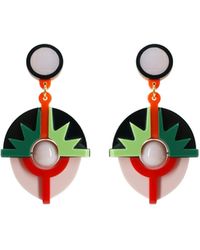 Gissa Bicalho - Handmade Acrylic Earring Pendant Alecrim - Lyst
