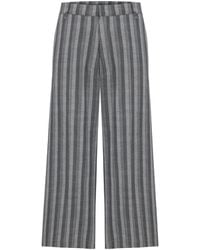 Pcfg - Linen & Cotton Blend Checked Woven Short - Lyst