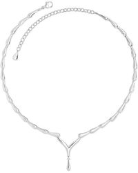 Lucy Quartermaine - Wishbone Drop Necklace - Lyst