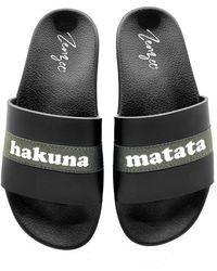 Zenzee - Hakuna Matata Slide Sandals - Lyst