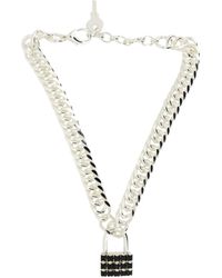 Vickisarge - The Tile Lock Necklace - Lyst