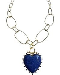Rare Matters Jewelry - Lapis Lazuli Heart Pendant Necklace - Lyst