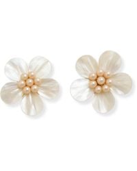 Martina Rozenberg Smira Jewelry - Massive Flower Pearl Earrings - Lyst