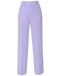 AGGI by HALEWSKI - Suzie Lavender High Waist Wide Leg Trousers - Lyst