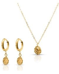 Evie Jewelry - Harmony Huggie Hoop Earrings + Pendant Necklace - Lyst