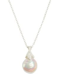 Claire Hill Designs - Pearl Lichen Pendant Necklace - Lyst