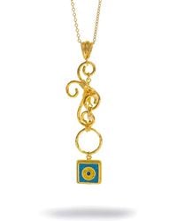 Ebru Jewelry - Mystic Evil Eye Mosaic Long Pendant Necklace - Lyst