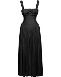 Miss Circle New York - Noreen Satin Drop Waist Maxi Sundress - Lyst