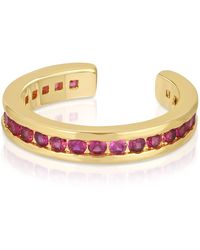 Glamrocks Jewelry - Pavé Ear Cuff - Lyst