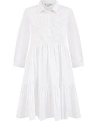 Yumi' - Cotton Flower Tunic Dress - Lyst
