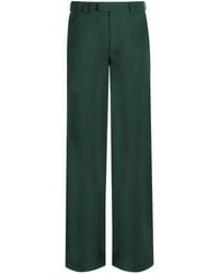 Gunda Hafner Ltd - Mid Rise Straight Leg Merino Trousers - Lyst