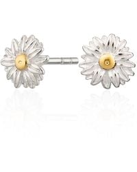 Lily Charmed - Sterling Daisy Stud Earrings - Lyst
