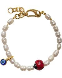 Smilla Brav - Evil Eye Pearl Bracelet Ladybug - Lyst