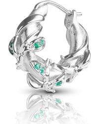 Kasun - Enchanted Emerald Forest Hoop Earring - Lyst