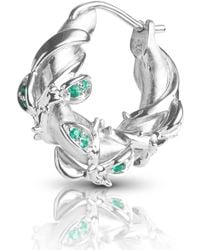 Kasun - Enchanted Emerald Forest Hoop Earring - Lyst