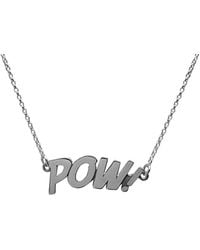 Edge Only - Pow! Letters Necklace Sterling - Lyst