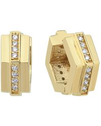 Dime Tribe - Earrings With Diamonds - Lyst