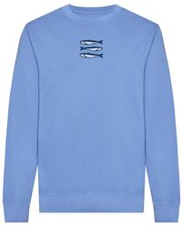 INGMARSON - Sardines Organic Cotton Embroidered Sweatshirt - Lyst