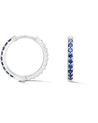 Dower & Hall - Large Sapphire Lumiere Hoops - Lyst