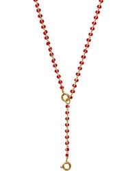 Alexie of Athens - Enamel Strand Drop Chain Charm Necklace - Lyst