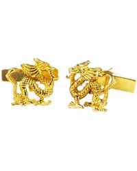 Simon Kemp Jewellers - Oriental Dragon Cufflinks Eighteen Carat On - Lyst