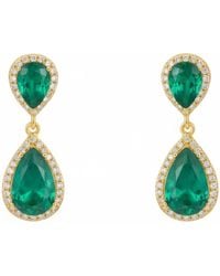 LÁTELITA London - Odette Teardrop Colombian Emerald Earrings - Lyst