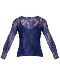 Helen Mcalinden - Isla Ink Lace Top - Lyst
