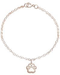 Posh Totty Designs - Sterling Paw Print Dinky Charm Bracelet - Lyst