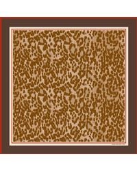 Jessie Zhao New York - Neutrals Leopard Allure Double Sided Silk Scarf - Lyst