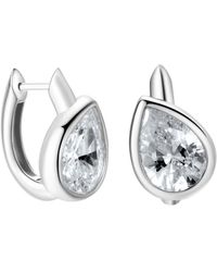 Onewildone - So Easy Tilted Pear Hoop Earrings - Lyst
