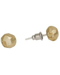 Zeworks - Mini Moon Stud Earrings - Lyst