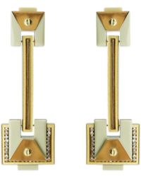 Gissa Bicalho - Neutrals Earring Long Trapeze Clay - Lyst