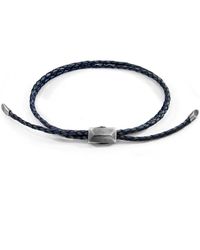 Anchor and Crew - Edward & Braided Leather Skinny Bracelet - Lyst