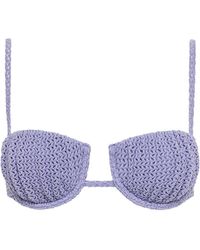 Montce - Lavender Crochet Petal Bikini Top - Lyst