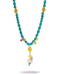 Ebru Jewelry - Color Me Happy Beaded Charm Necklace - Lyst