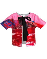 Maxjenny - Cropped Jacket With Bow - Lyst