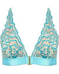 Somewhere Never - Give Me A Swirl High Triangle Bralette - Lyst