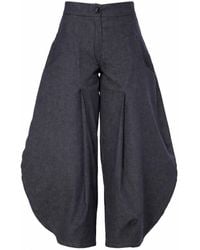 Metamorph - Voluminous Leg Denim Trousers - Lyst
