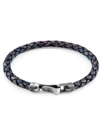 Anchor and Crew - Skye & Braided Leather Bracelet - Lyst