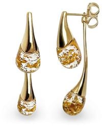 Gold & Honey - Interchangeable Double Drop Earrings - Lyst