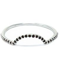 NASI SILVER - Ora Half Eternity Ring- Onyx - Lyst