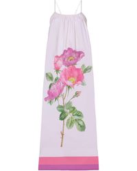 DHARA SHETH DUBAI - Rosé A Floral Spaghetti Strap Maxi Dress - Lyst