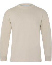 Paul James Knitwear - Neutrals Lightweight Cotton Ollie Oversized Knitted Top - Lyst