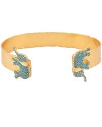 Ebru Jewelry - Guardian Elephant Cuff Bracelet - Lyst