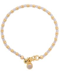 Nellou Jewellery - Neutrals Linear April Birthstone Bracelet Crystal Plated Sterling - Lyst