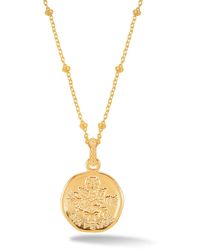 Dower & Hall - Lucky Sixpence Pendant - Lyst