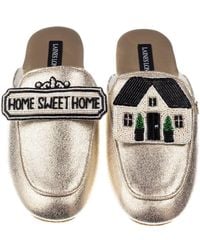 Laines London - Classic Mules With Home Sweet Home Brooches - Lyst