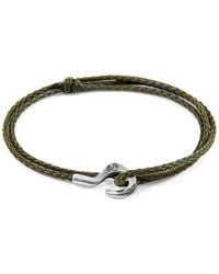 Anchor and Crew - Khaki Charles & Rope Skinny Bracelet - Lyst